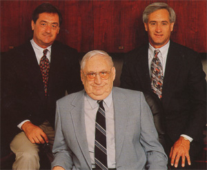 Family-Owned Sheet Metal Company, showing founders David, Carl, and Daniel Nuessen